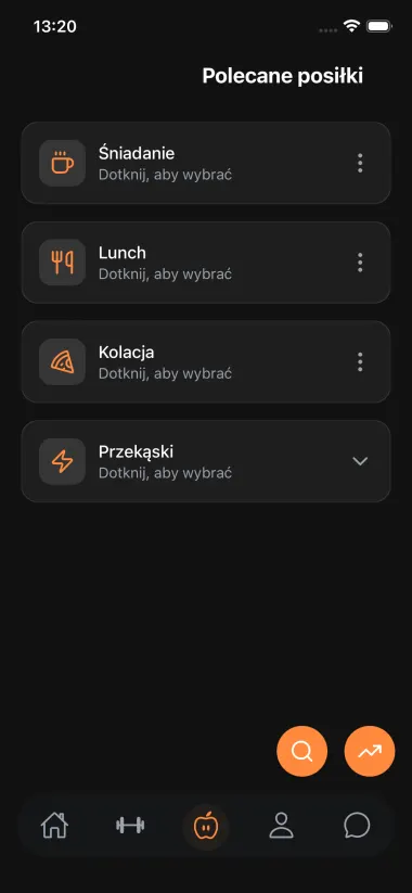 Plany żywieniowe — mobile