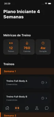 Planos de Treino — mobile